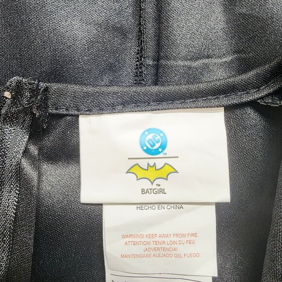 Batgirl Womens Costume With Cape Size Medium Black & Yellow - Picture 4 of 6